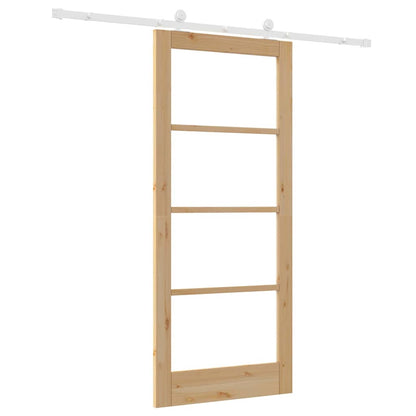 Sliding Door Manual ORKDAL Brown 86 x 198.5 cm Wood and metal