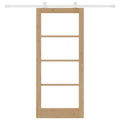 Sliding Door Manual ORKDAL Brown 86 x 198.5 cm Wood and metal