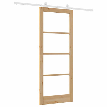 Sliding Door Manual ORKDAL Brown 86 x 211 cm Wood and metal