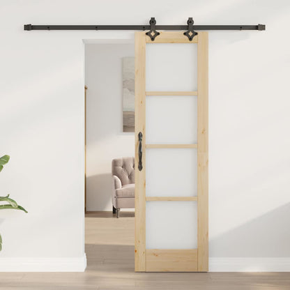 Sliding Door Manual ORKDAL Brown 61 x 198.5 cm Wood and metal