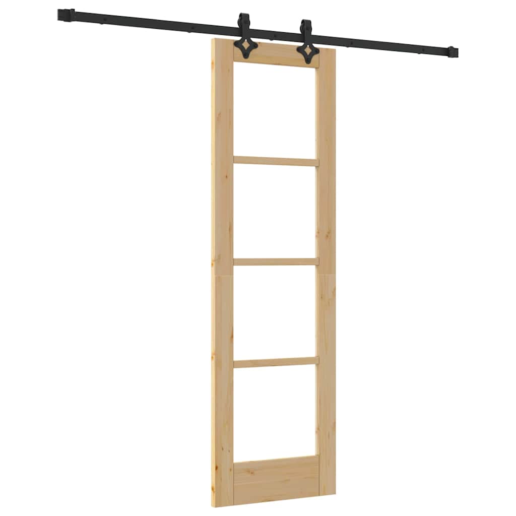 Sliding Door Manual ORKDAL Brown 61 x 198.5 cm Wood and metal