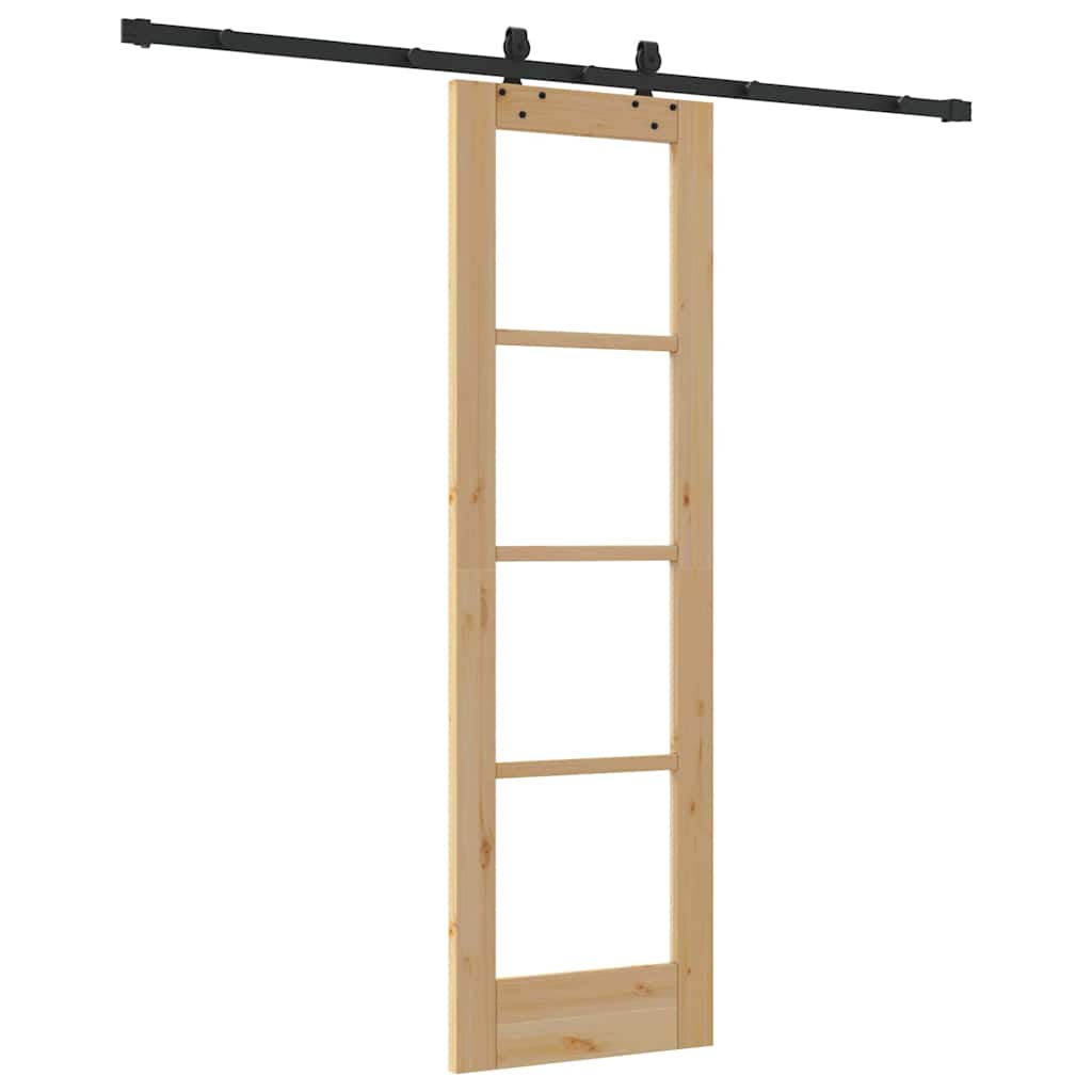 Sliding Door Manual ORKDAL Brown 61 x 198.5 cm Wood and metal