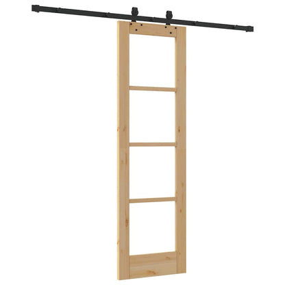 Sliding Door Manual ORKDAL Brown 61 x 198.5 cm Wood and metal