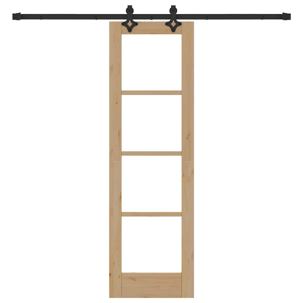 Sliding Door Manual ORKDAL Brown 61 x 198.5 cm Wood and metal