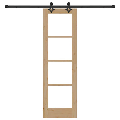 Sliding Door Manual ORKDAL Brown 61 x 198.5 cm Wood and metal