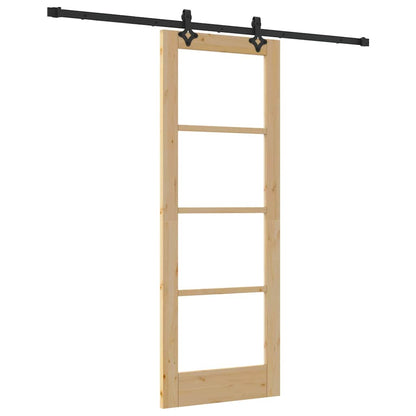 Sliding Door Manual ORKDAL Brown 73.5 x 198.5 cm Wood and metal