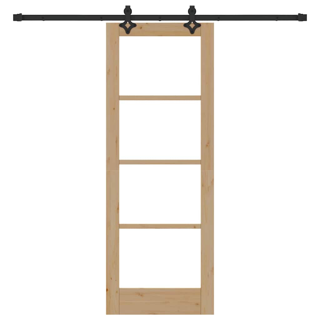 Sliding Door Manual ORKDAL Brown 73.5 x 198.5 cm Wood and metal