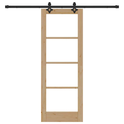 Sliding Door Manual ORKDAL Brown 73.5 x 198.5 cm Wood and metal