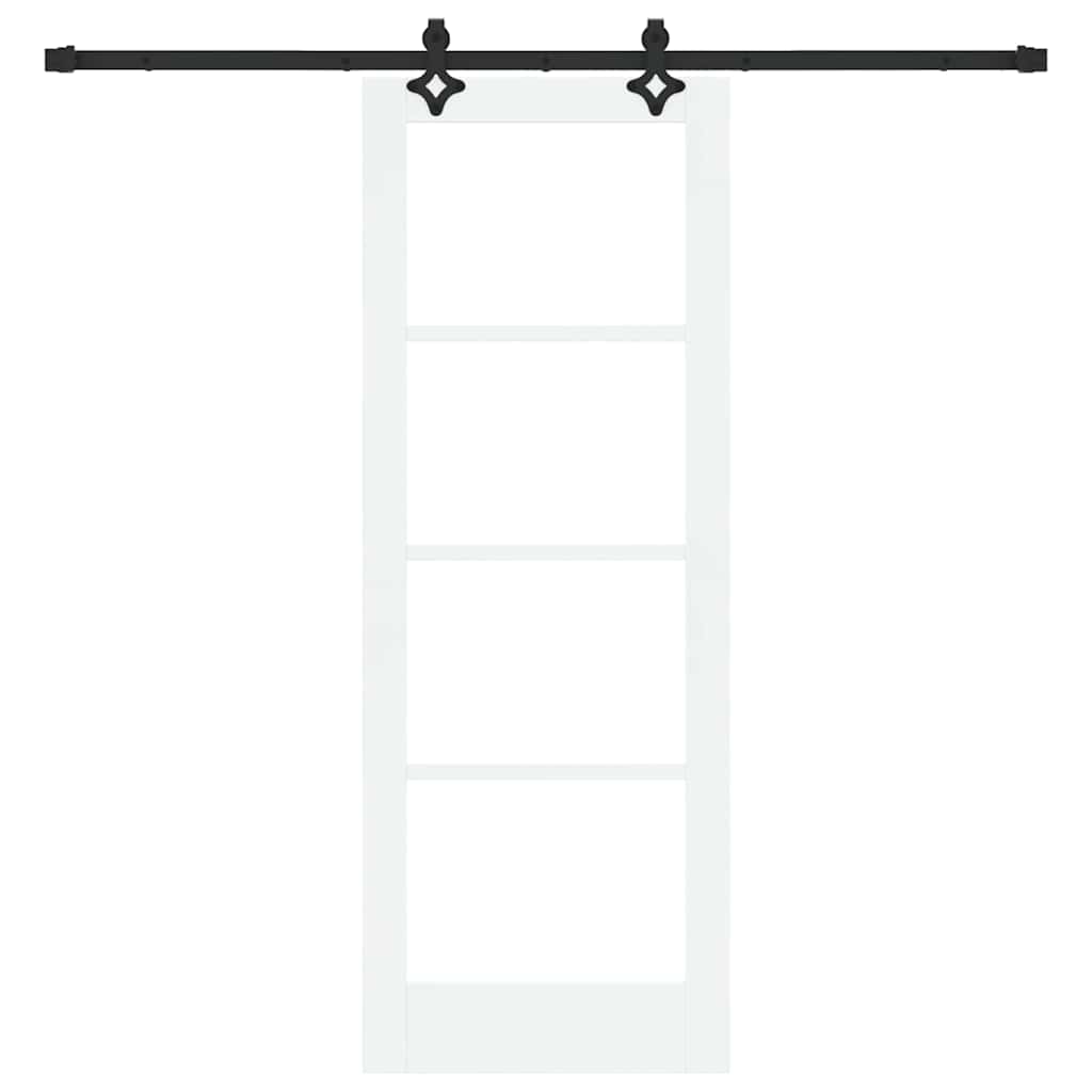 Sliding Door Manual ORKDAL White 73.5 x 198.5 cm Wood and metal