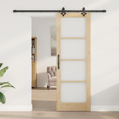 Sliding Door Manual ORKDAL Brown 73.5 x 211 cm Wood and metal