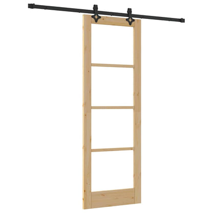 Sliding Door Manual ORKDAL Brown 73.5 x 211 cm Wood and metal