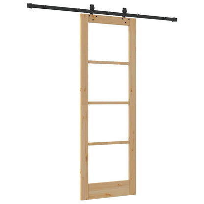 Sliding Door Manual ORKDAL Brown 73.5 x 211 cm Wood and metal