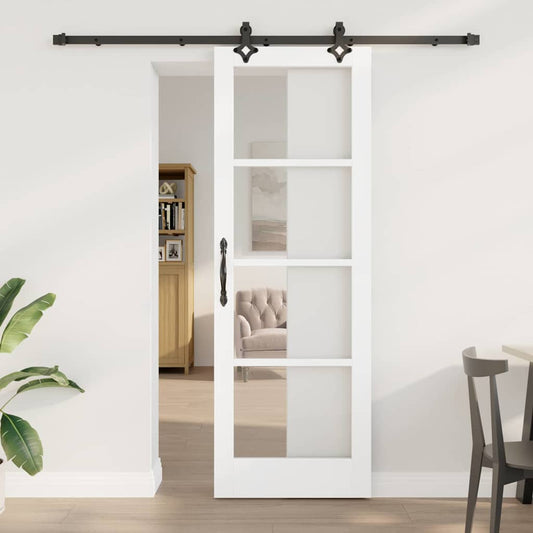 Sliding Door Manual ORKDAL White 73.5 x 211 cm Wood and metal