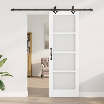 Sliding Door Manual ORKDAL White 73.5 x 211 cm Wood and metal