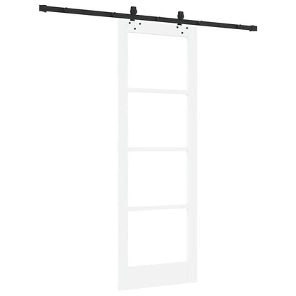 Sliding Door Manual ORKDAL White 73.5 x 211 cm Wood and metal