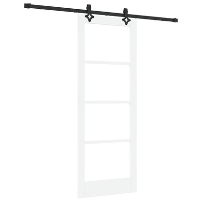 Sliding Door Manual ORKDAL White 78 x 202 cm Wood and metal