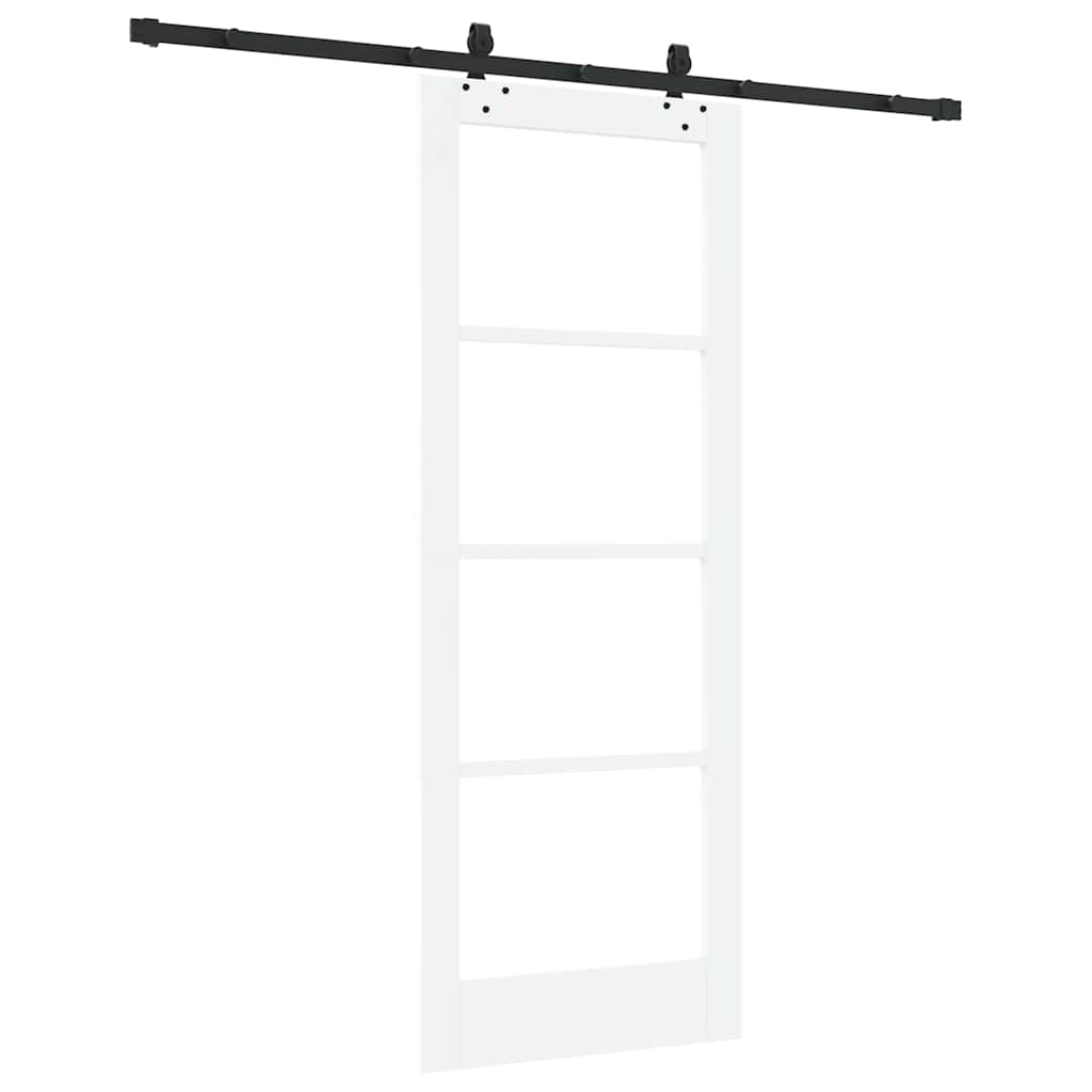 Sliding Door Manual ORKDAL White 78 x 202 cm Wood and metal
