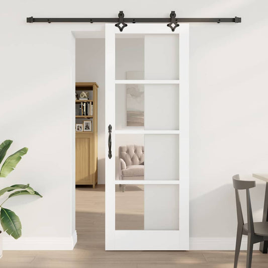 Sliding Door Manual ORKDAL White 78 x 211 cm Wood and metal