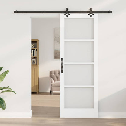 Sliding Door Manual ORKDAL White 78 x 211 cm Wood and metal