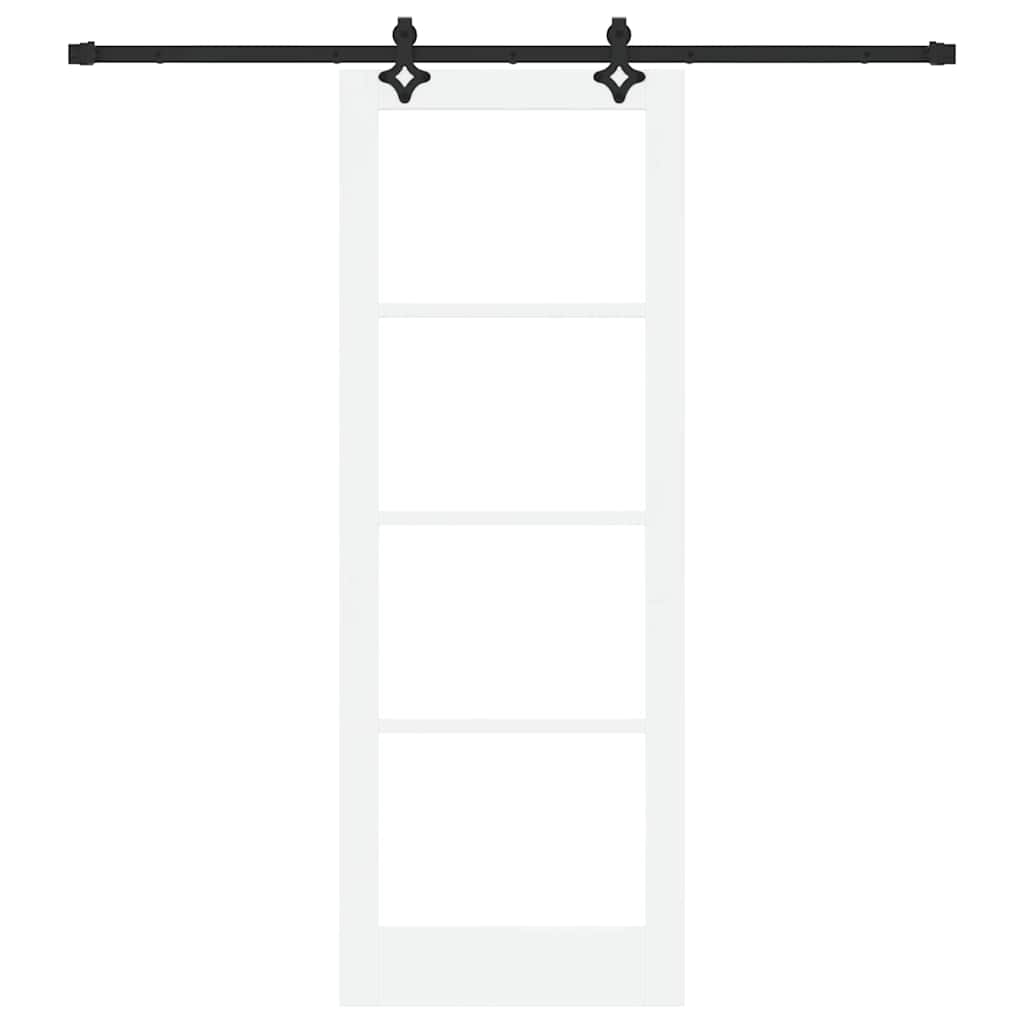 Sliding Door Manual ORKDAL White 78 x 211 cm Wood and metal
