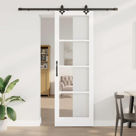 Sliding Door Manual ORKDAL White 78 x 232 cm Wood and metal