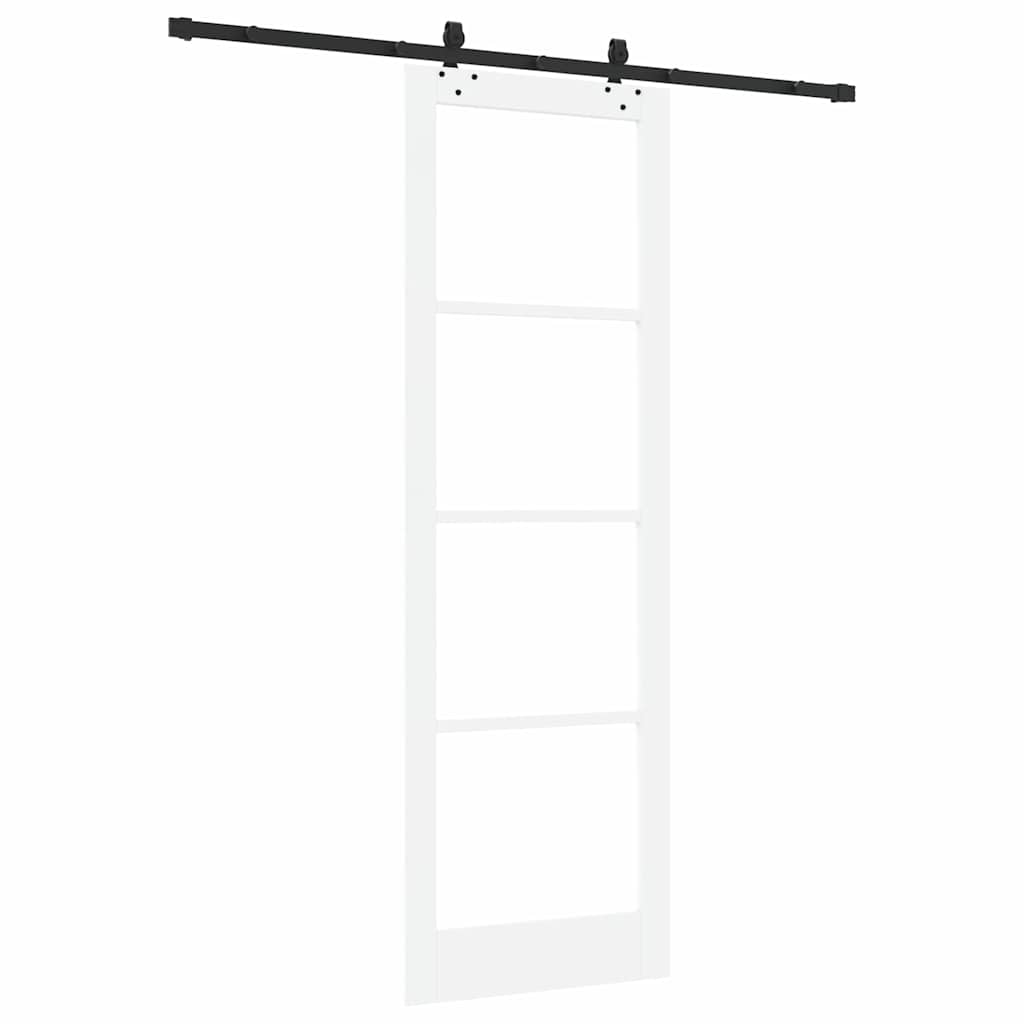 Sliding Door Manual ORKDAL White 78 x 232 cm Wood and metal