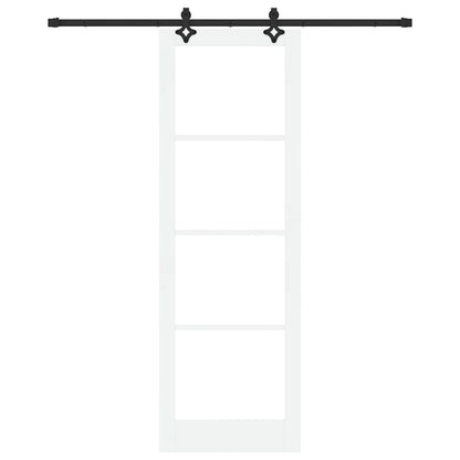 Sliding Door Manual ORKDAL White 78 x 232 cm Wood and metal