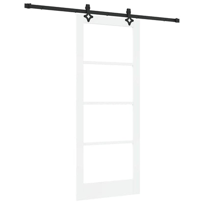 Sliding Door Manual ORKDAL White 83 x 202 cm Wood and metal