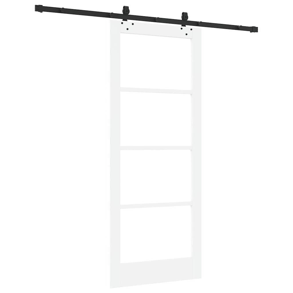 Sliding Door Manual ORKDAL White 83 x 202 cm Wood and metal