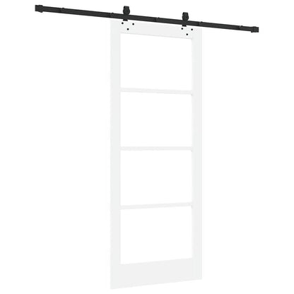 Sliding Door Manual ORKDAL White 83 x 202 cm Wood and metal