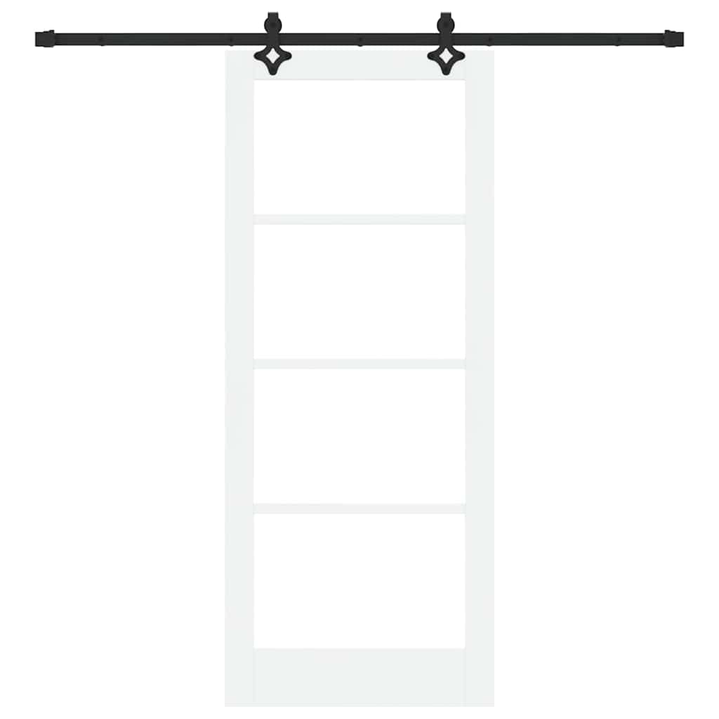 Sliding Door Manual ORKDAL White 83 x 202 cm Wood and metal