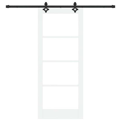 Sliding Door Manual ORKDAL White 83 x 202 cm Wood and metal