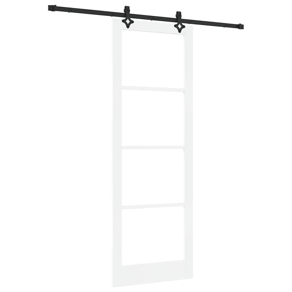 Sliding Door Manual ORKDAL White 83 x 232 cm Wood and metal