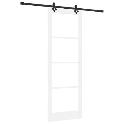 Sliding Door Manual ORKDAL White 83 x 232 cm Wood and metal
