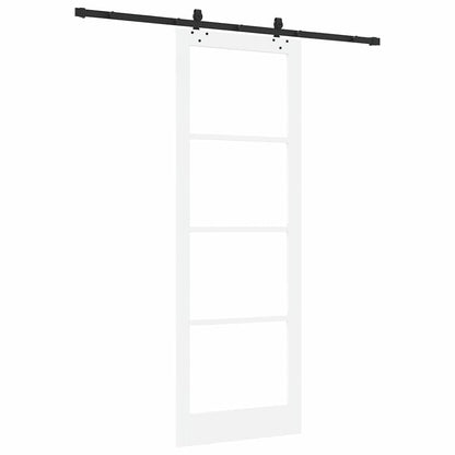 Sliding Door Manual ORKDAL White 83 x 232 cm Wood and metal