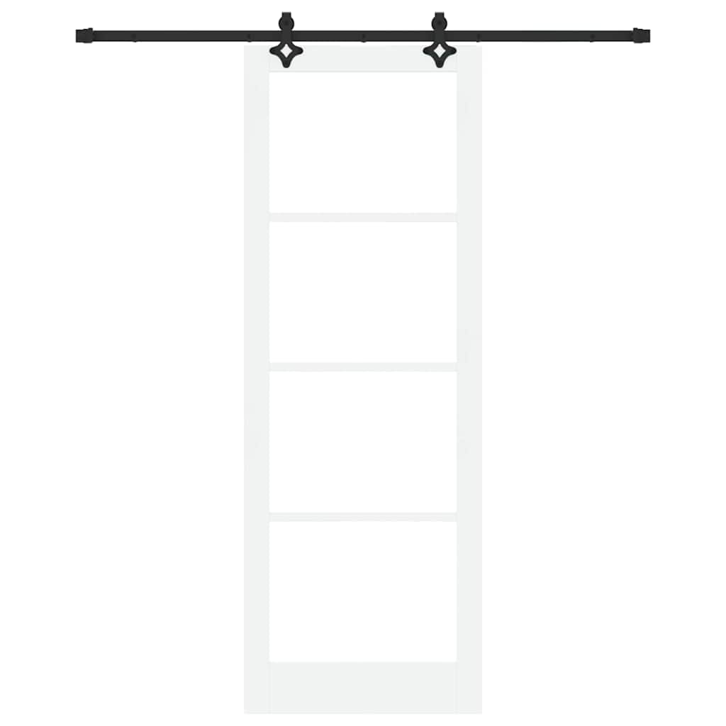 Sliding Door Manual ORKDAL White 83 x 232 cm Wood and metal