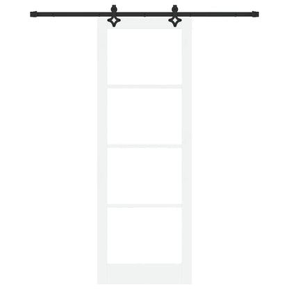 Sliding Door Manual ORKDAL White 83 x 232 cm Wood and metal
