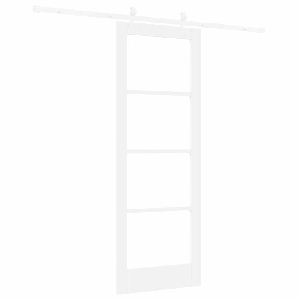 Sliding Door Manual White 73.5 x 198.5 cm Wood and metal