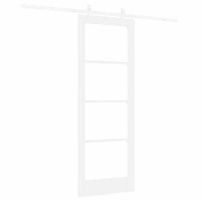 Sliding Door Manual White 73.5 x 198.5 cm Wood and metal