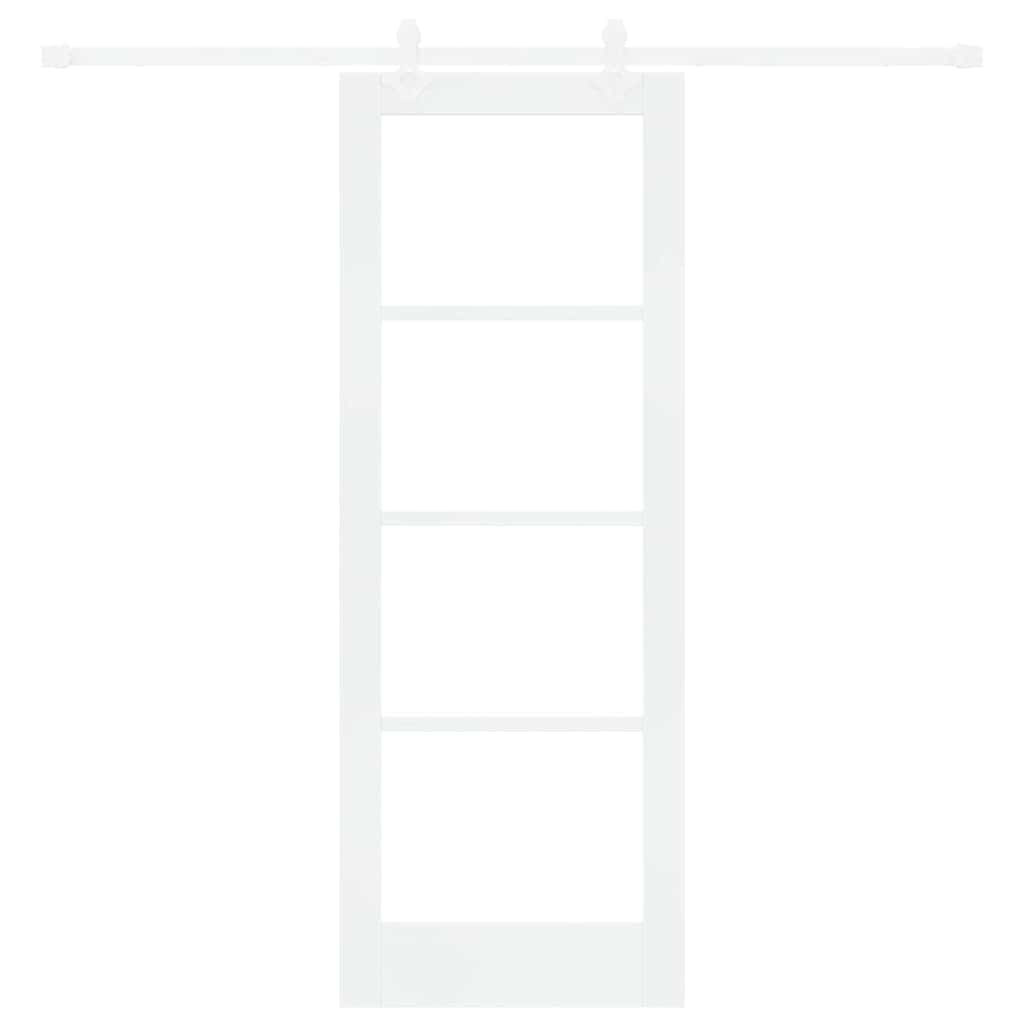 Sliding Door Manual White 73.5 x 198.5 cm Wood and metal