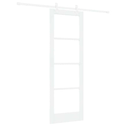 Sliding Door Manual White 73.5 x 211 cm Wood and metal