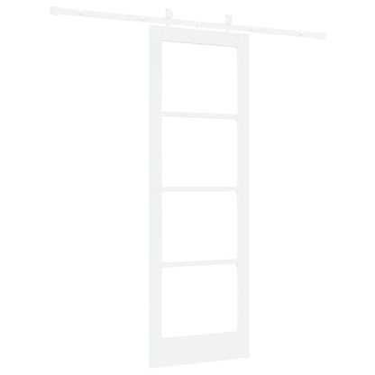 Sliding Door Manual White 73.5 x 211 cm Wood and metal