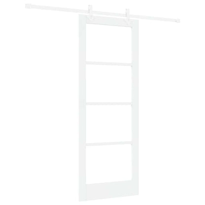 Sliding Door Manual White 78 x 202 cm Wood and metal
