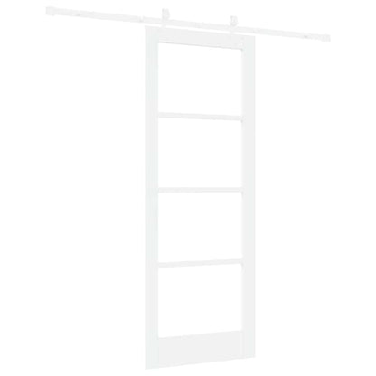 Sliding Door Manual White 78 x 202 cm Wood and metal