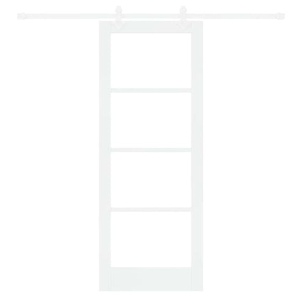 Sliding Door Manual White 78 x 202 cm Wood and metal