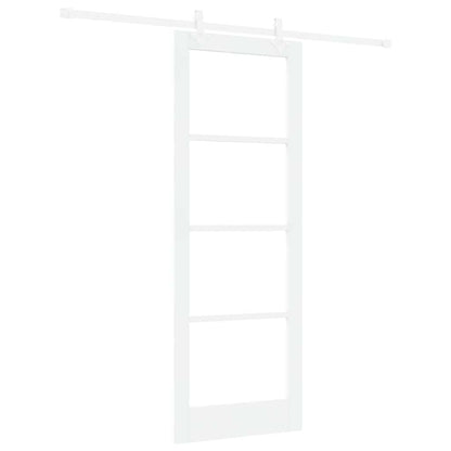 Sliding Door Manual White 78 x 211 cm Wood and metal