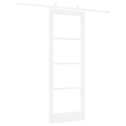 Sliding Door Manual White 78 x 211 cm Wood and metal