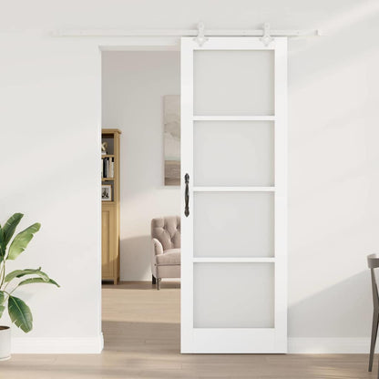 Sliding Door Manual White 78 x 232 cm Wood and metal