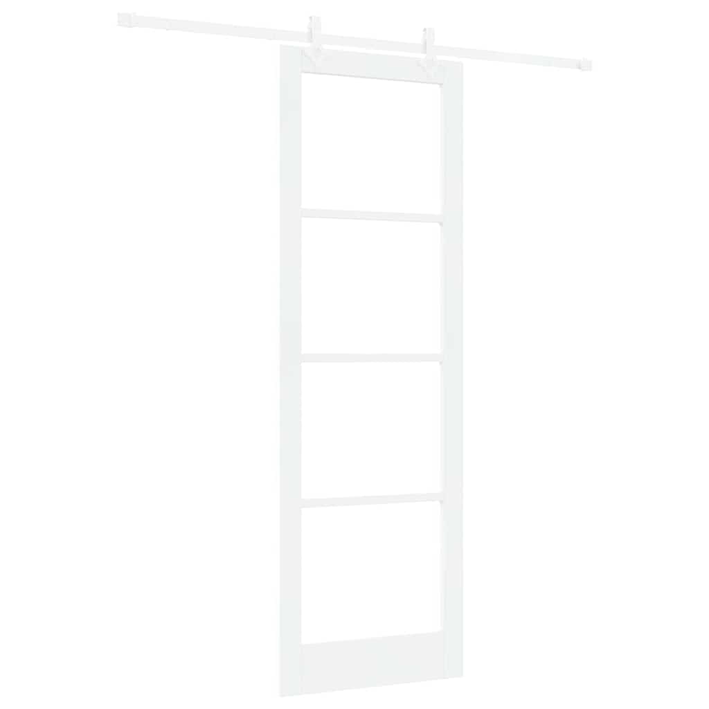 Sliding Door Manual White 78 x 232 cm Wood and metal