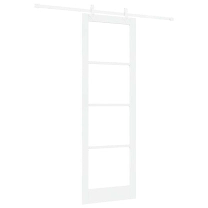 Sliding Door Manual White 78 x 232 cm Wood and metal